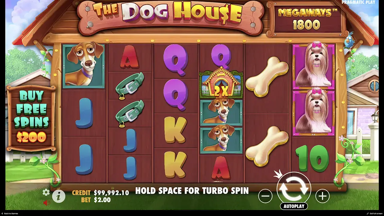Плюсы игры the Dog house Megaways